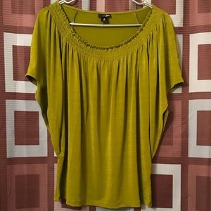 EAST 5TH GREEN BLOUSE